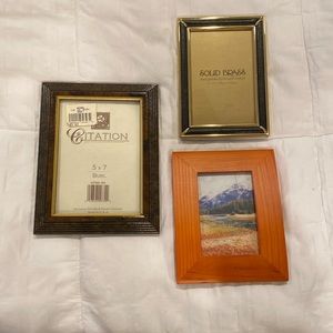 Picture frames.  Bundle of 3